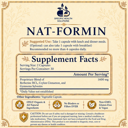NAT-FORMIN - Natural Glucose Reducer