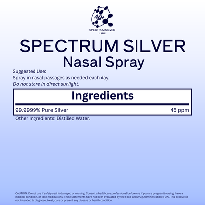 SPECTRUM SILVER AG+ Nasal Spray