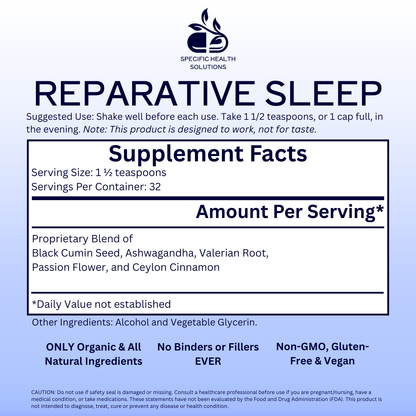 REPARATIVE SLEEP - All Natural Sleep Support